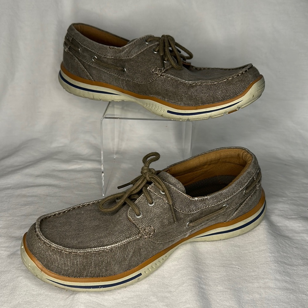 Sketchers Boat Shoes Loafers Relaxed Fit Air Cooled Memory Foam Men’s - Picture 1 of 5